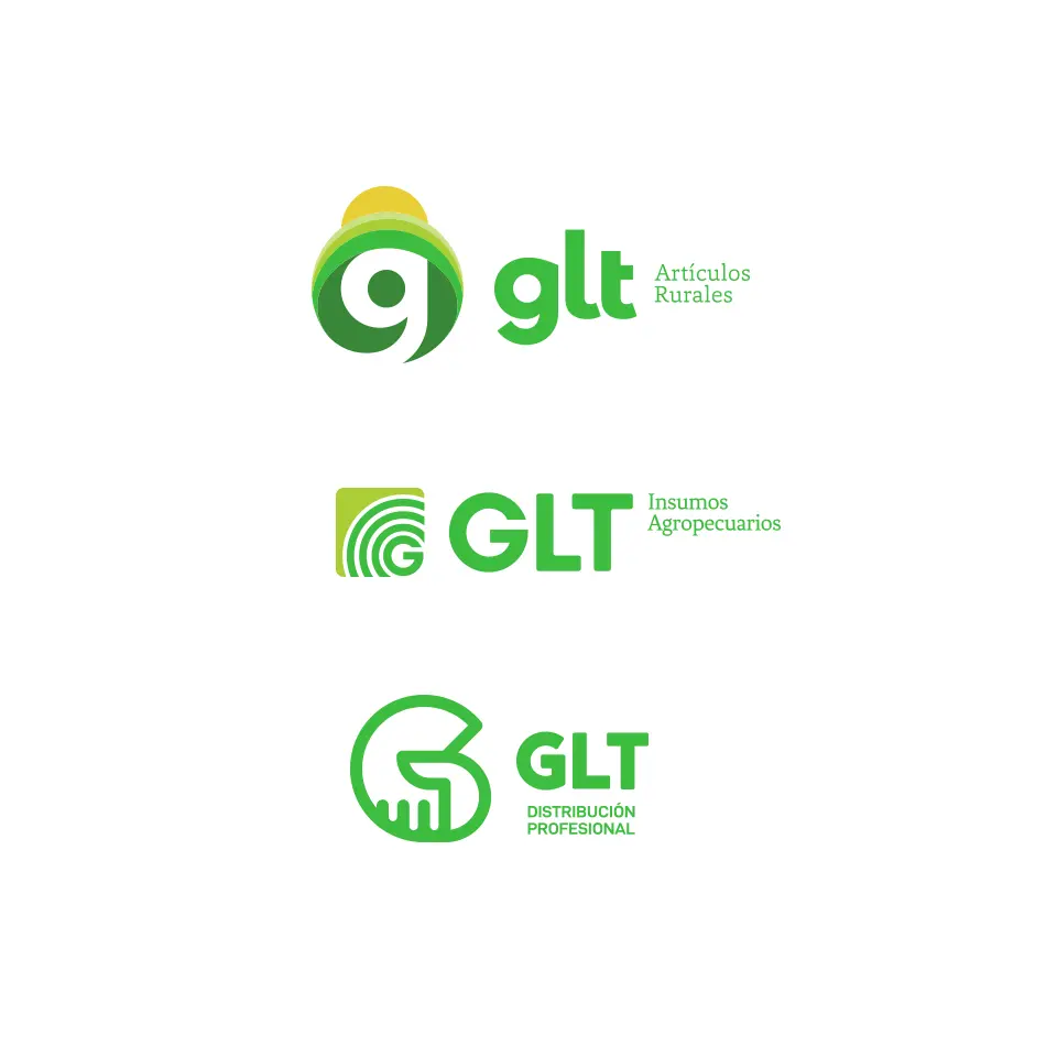 Proceso del diseño de Identidad de marca para GLT Distribuidora.